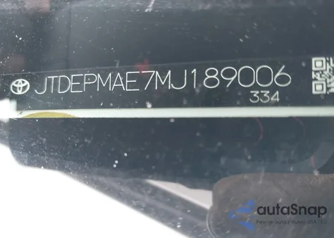 2021 Toyota Corolla Le from USA, damaged, VIN JTDEPMAE7MJ189006